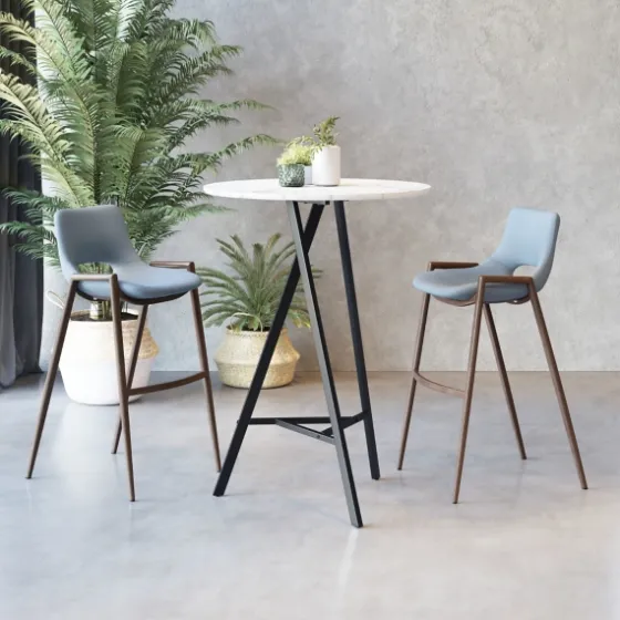 Faux Leather Cutout Bar Stools, Set Of 2-Kirkland's Home Hot