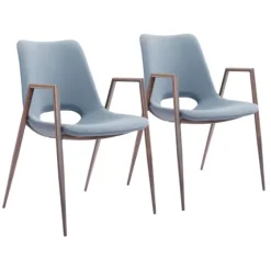 Faux Leather Cutout Dining Chairs, Set Of 2-Kirkland's Home Discount