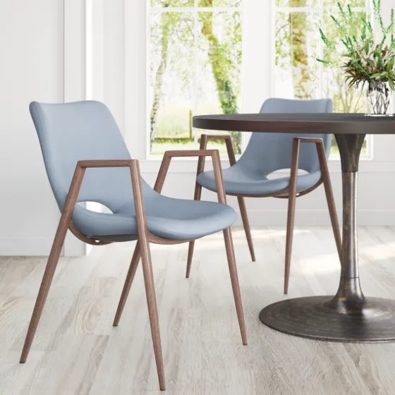 Faux Leather Cutout Dining Chairs, Set Of 2-Kirkland's Home Discount