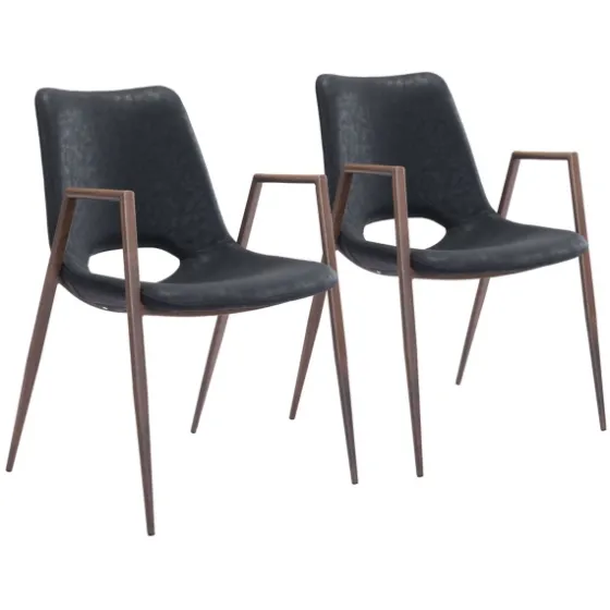 Faux Leather Cutout Dining Chairs, Set Of 2-Kirkland's Home Online