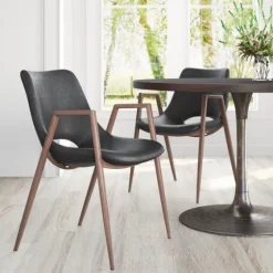 Faux Leather Cutout Dining Chairs, Set Of 2-Kirkland's Home Online