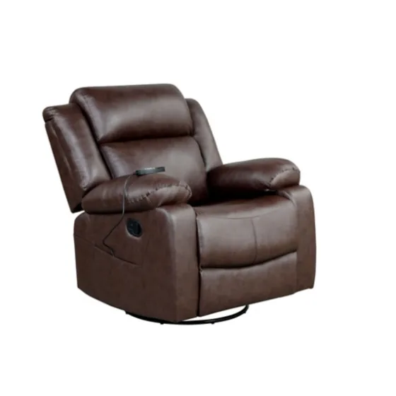 Faux Leather Heated Massage Recliner-Kirkland's Home Clearance