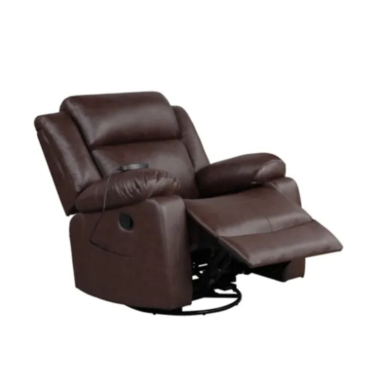 Faux Leather Heated Massage Recliner-Kirkland's Home Clearance