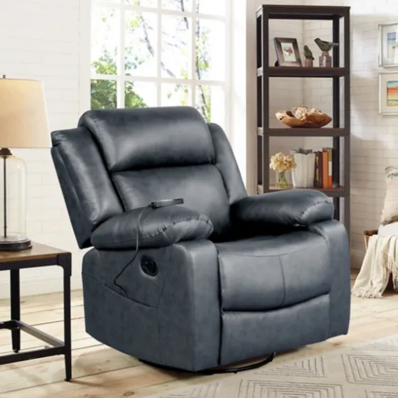 Faux Leather Heated Massage Recliner-Kirkland's Home Hot