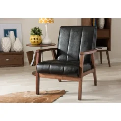 Faux Leather Kegan Accent Chair-Kirkland's Home Store