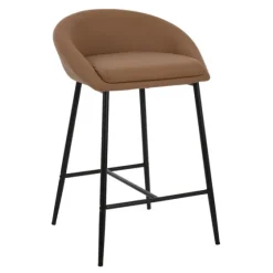 Faux Leather Low Counter Stools, Set Of 2-Kirkland's Home Hot
