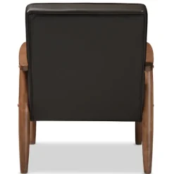 Faux Leather Mid-Century Modern Accent Chair-Kirkland's Home New
