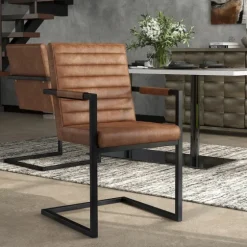 Faux Leather Modern Accent Chairs, Set Of 2-Kirkland's Home Online