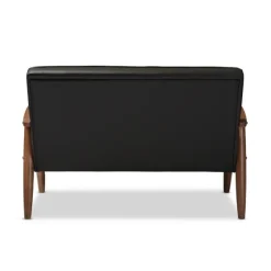 Faux Leather Modern 2-Seat Loveseat-Kirkland's Home Cheap