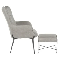Faux Leather 2-Pc. Chair And Ottoman Set-Kirkland's Home Cheap