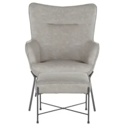 Faux Leather 2-Pc. Chair And Ottoman Set-Kirkland's Home Cheap