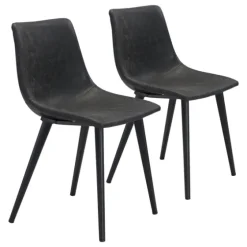 Faux Leather Scoop Dining Chairs, Set Of 2-Kirkland's Home Hot
