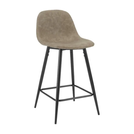 Faux Leather Slope Counter Stools, Set Of 2-Kirkland's Home Sale