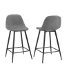 Faux Leather Slope Counter Stools, Set Of 2-Kirkland's Home Fashion