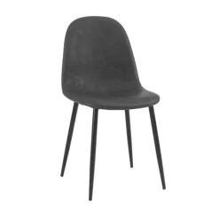 Faux Leather Slope Dining Chairs, Set Of 2-Kirkland's Home Cheap