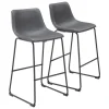 Faux Leather Sloped Bar Stools, Set Of 2-Kirkland's Home Store