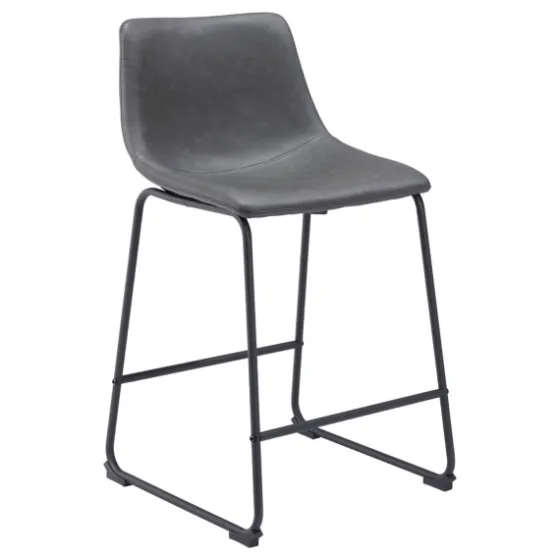 Faux Leather Sloped Counter Stools, Set Of 2-Kirkland's Home Fashion