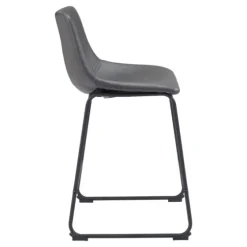 Faux Leather Sloped Counter Stools, Set Of 2-Kirkland's Home Fashion