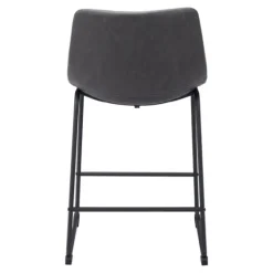Faux Leather Sloped Counter Stools, Set Of 2-Kirkland's Home Fashion