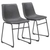 Faux Leather Sloped Dining Chairs, Set Of 2-Kirkland's Home Fashion