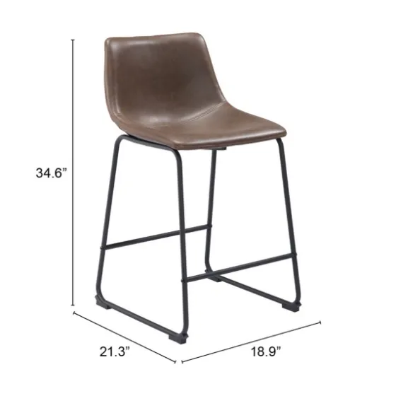 Faux Leather Sloped 2-Pc. Counter Stool Set-Kirkland's Home Fashion