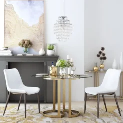 Faux Leather Stitch Dining Chairs, Set Of 2-Kirkland's Home Best Sale