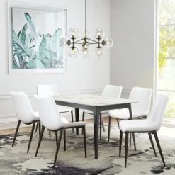 Faux Leather Stitch Dining Chairs, Set Of 2-Kirkland's Home Best Sale