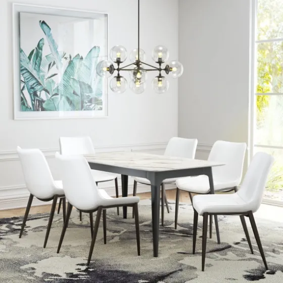 Faux Leather Stitch Dining Chairs, Set Of 2-Kirkland's Home Best Sale