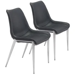 Faux Leather Stitch Dining Chairs, Set Of 2-Kirkland's Home Discount