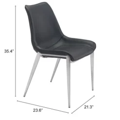 Faux Leather Stitch Dining Chairs, Set Of 2-Kirkland's Home Discount