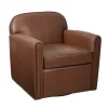 Faux Leather Swivel Club Chair-Kirkland's Home Best