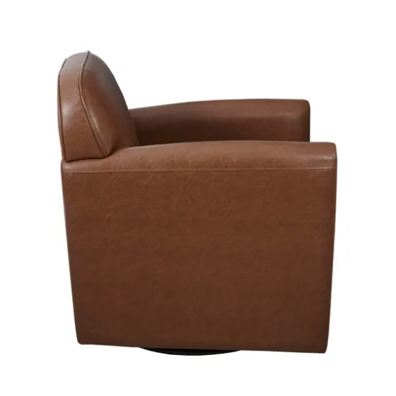 Faux Leather Swivel Club Chair-Kirkland's Home Best