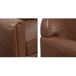 Faux Leather Swivel Club Chair-Kirkland's Home Best