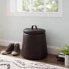 Faux Leather Top Handle Storage Ottoman-Kirkland's Home Cheap