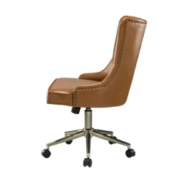 Faux Leather Tufted Back Office Chair-Kirkland's Home Online