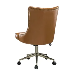 Faux Leather Tufted Back Office Chair-Kirkland's Home Online