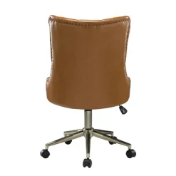 Faux Leather Tufted Back Office Chair-Kirkland's Home Online