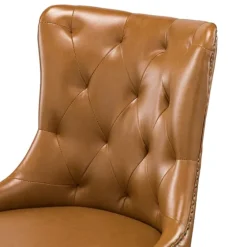 Faux Leather Tufted Back Office Chair-Kirkland's Home Online