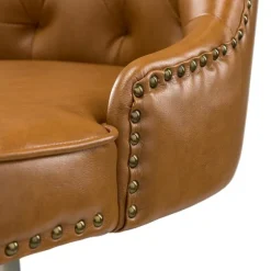 Faux Leather Tufted Back Office Chair-Kirkland's Home Online