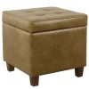 Faux Leather Tufted Storage Ottoman-Kirkland's Home Online