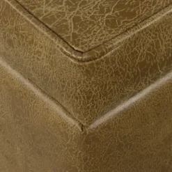 Faux Leather Tufted Storage Ottoman-Kirkland's Home Online