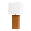 Faux Leather Usb Table Lamp-Kirkland's Home Shop