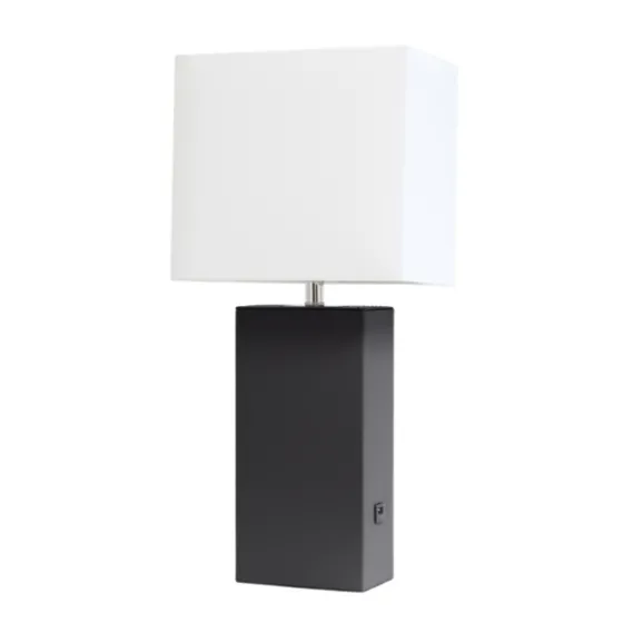 Faux Leather Usb Table Lamp-Kirkland's Home Best