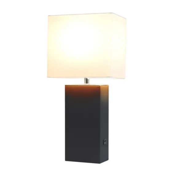 Faux Leather Usb Table Lamp-Kirkland's Home Best