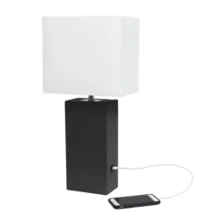 Faux Leather Usb Table Lamp-Kirkland's Home Best
