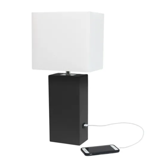 Faux Leather Usb Table Lamp-Kirkland's Home Best