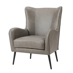 Faux Leather Wingback Accent Chair-Kirkland's Home Discount