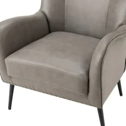 Faux Leather Wingback Accent Chair-Kirkland's Home Discount