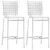 Faux Leather Woven Counter Stools, Set Of 2-Kirkland's Home Shop
