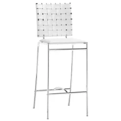 Faux Leather Woven Counter Stools, Set Of 2-Kirkland's Home Shop